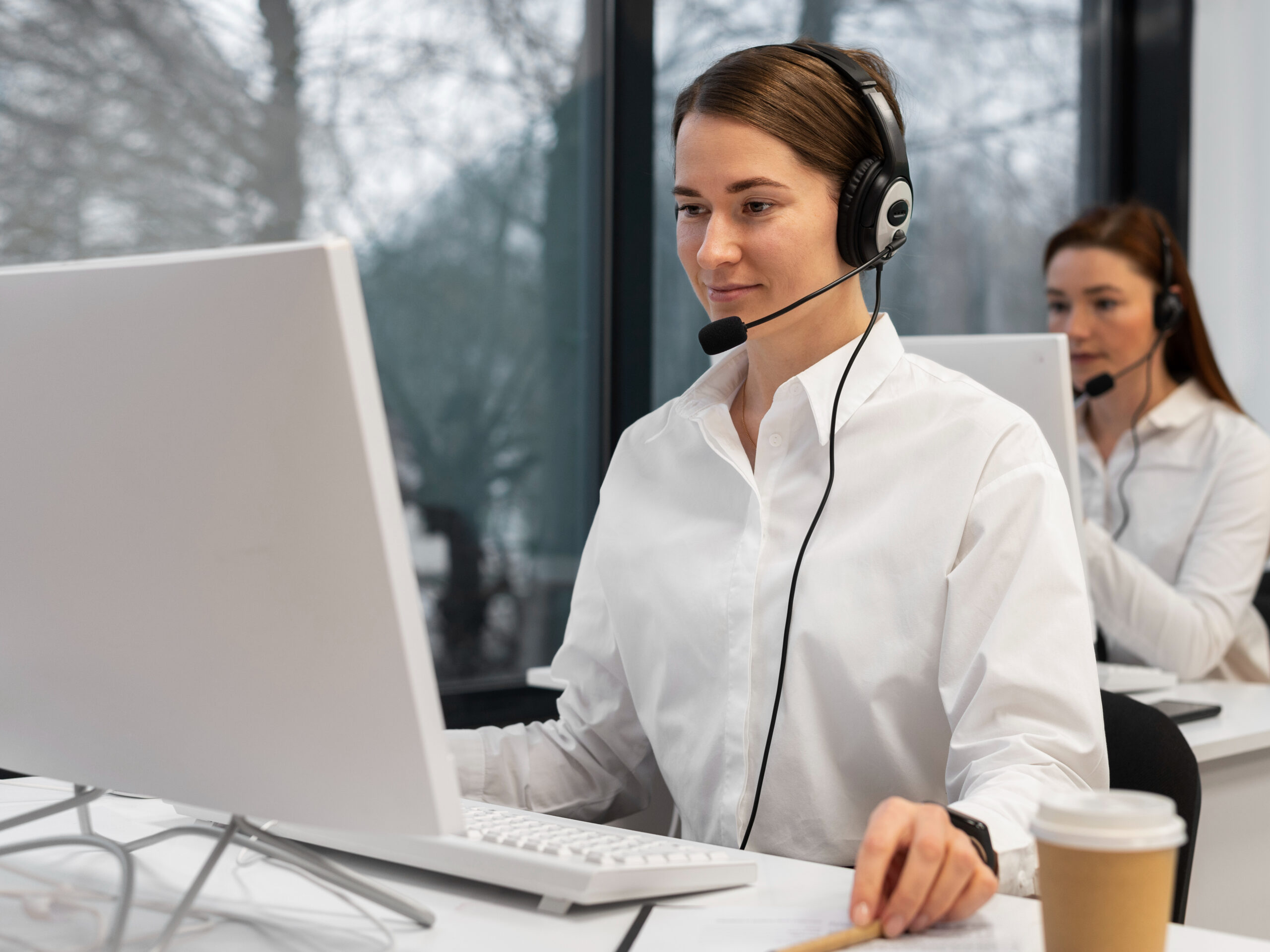 customer service professional searching debtors using skip tracing